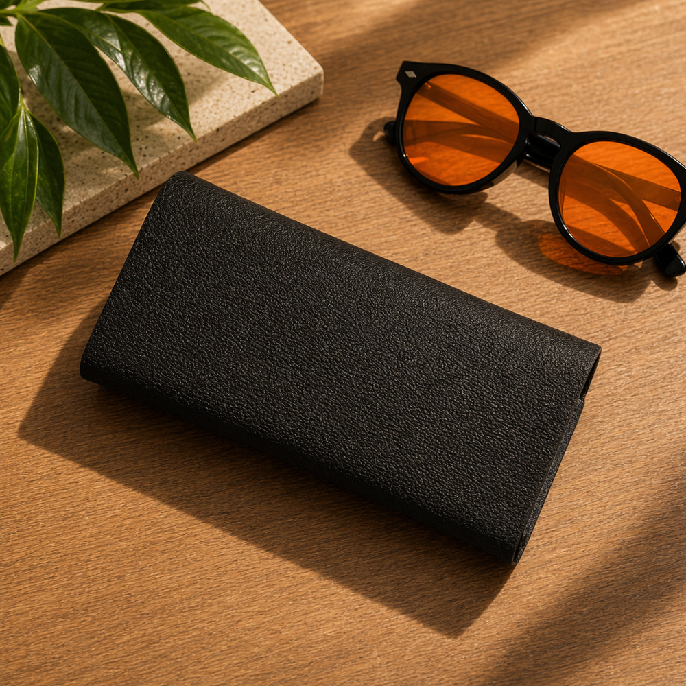 Funda gafas de cuero